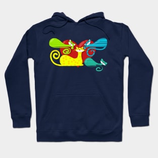 colorful cats Hoodie